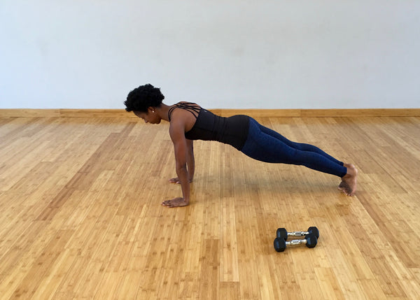 Plank Push Ups-Heather Blue Full Length Leggings, American Fitness Couture, top of push up