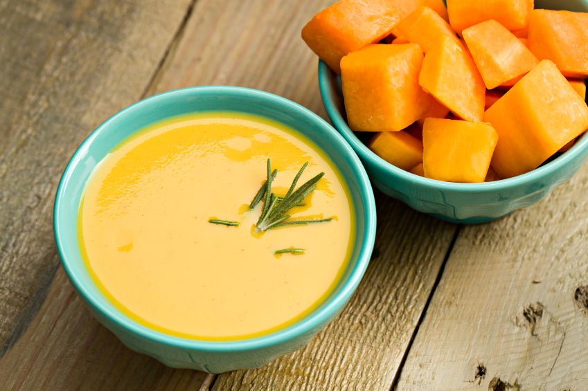 ONLY 60 CALORIE ROASTED BUTTERNUT SQUASH SOUP