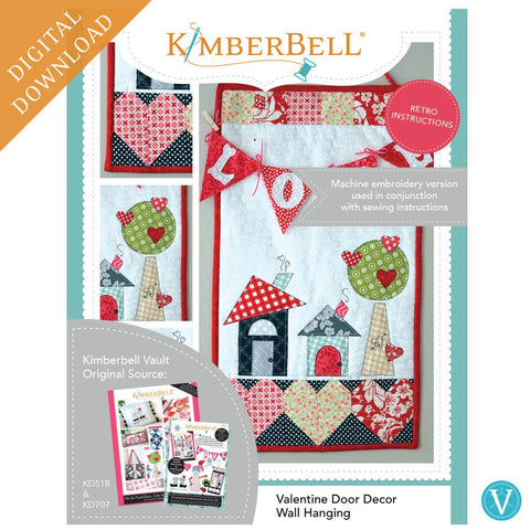 Kimberbell Valentine Door Decor Wall Hanging