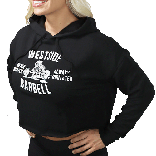 WSBB Women's Club Cropped Hoodie Black | Westside Barbell