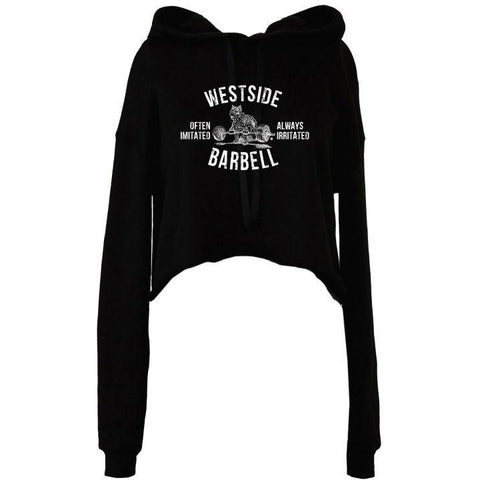 WSBB Women's Club Cropped Hoodie Black | Westside Barbell