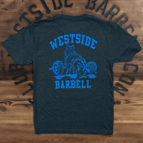 WSBB Mens Blue Nitro logo T-shirt | Westside Barbell