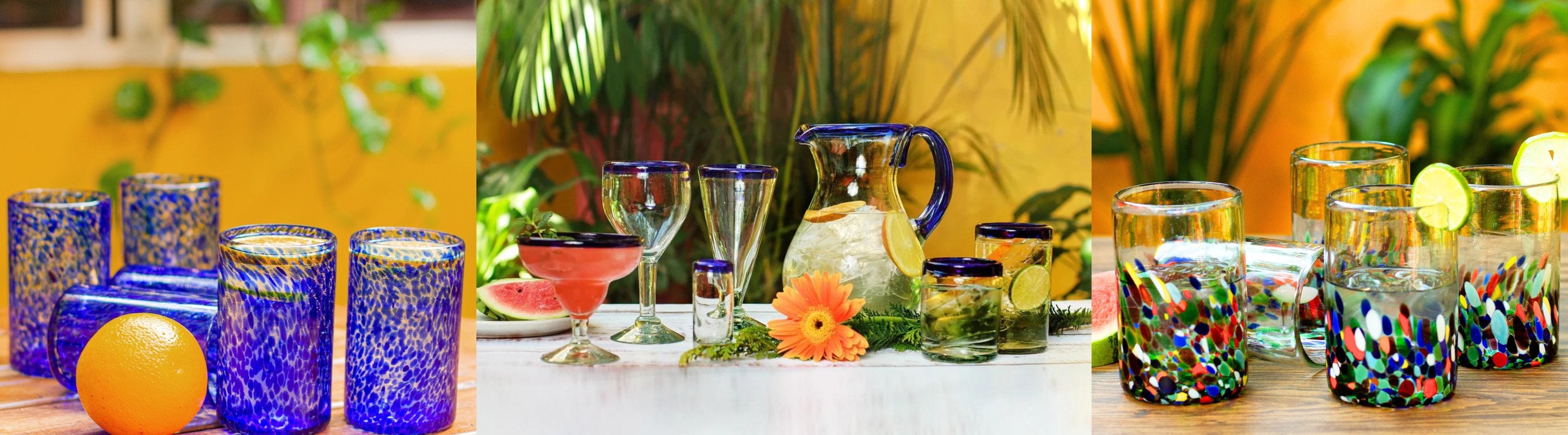 Pair of Eco-Friendly Red and White Handblown Martini Glasses, 'Majestic  Enchantment