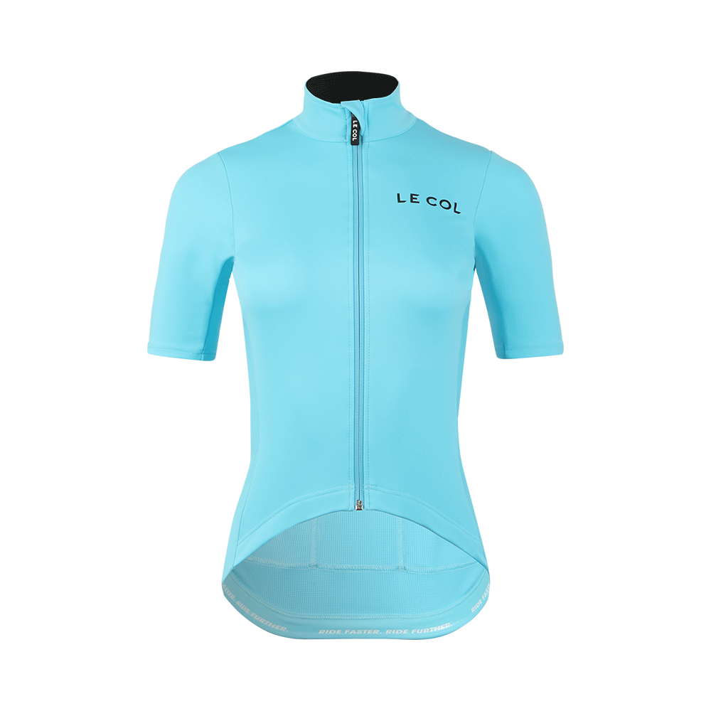 Le Col UK Le Col Womens Pro All Weather Jersey - L - Sky Blue