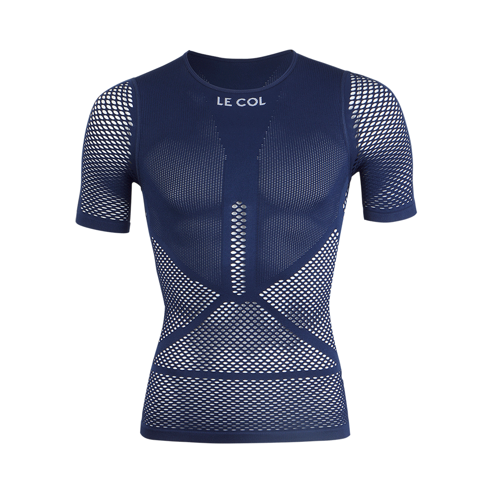 Unisex Pro Mesh Short Sleeve Base Layer - XS / Navy