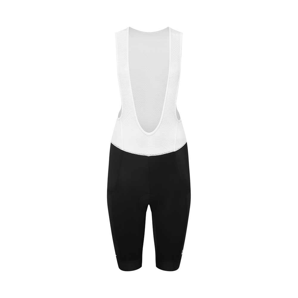 Le Col UK Le Col Womens Sport Cargo Bib Shorts - M - Black/White