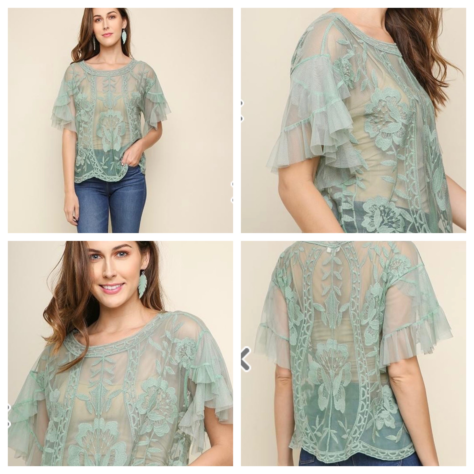 DELPHINE LACE TOP