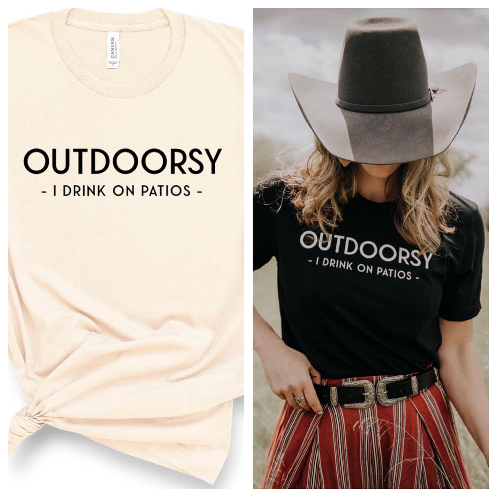 OUTDOORSY T SHIRT-IVORY