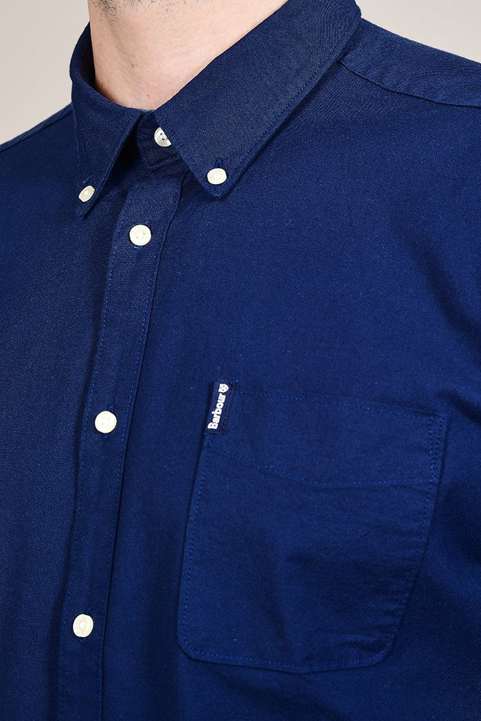 blue barbour shirt