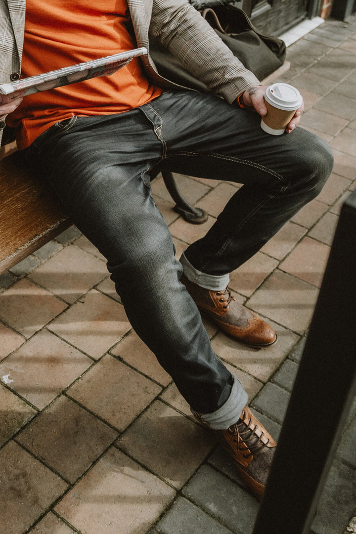 brogue boots with jeans