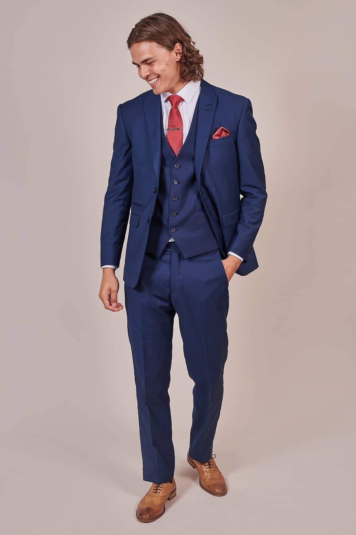 Skopes Kennedy Royal Blue 3 Piece Suit 17400 Master Debonair