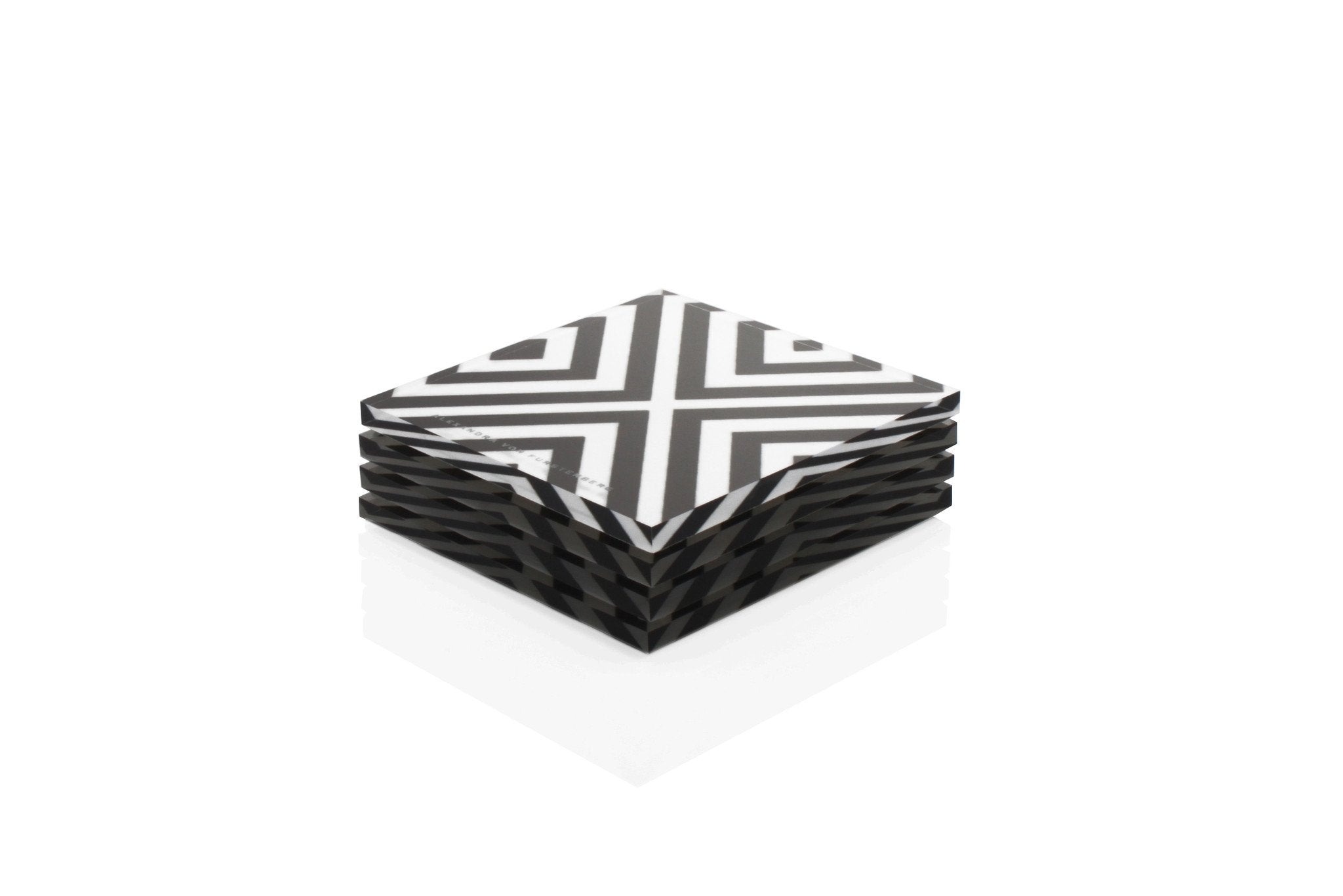 Accent Coasters Zebra Set of 4 by Alexandra Von Furstenberg