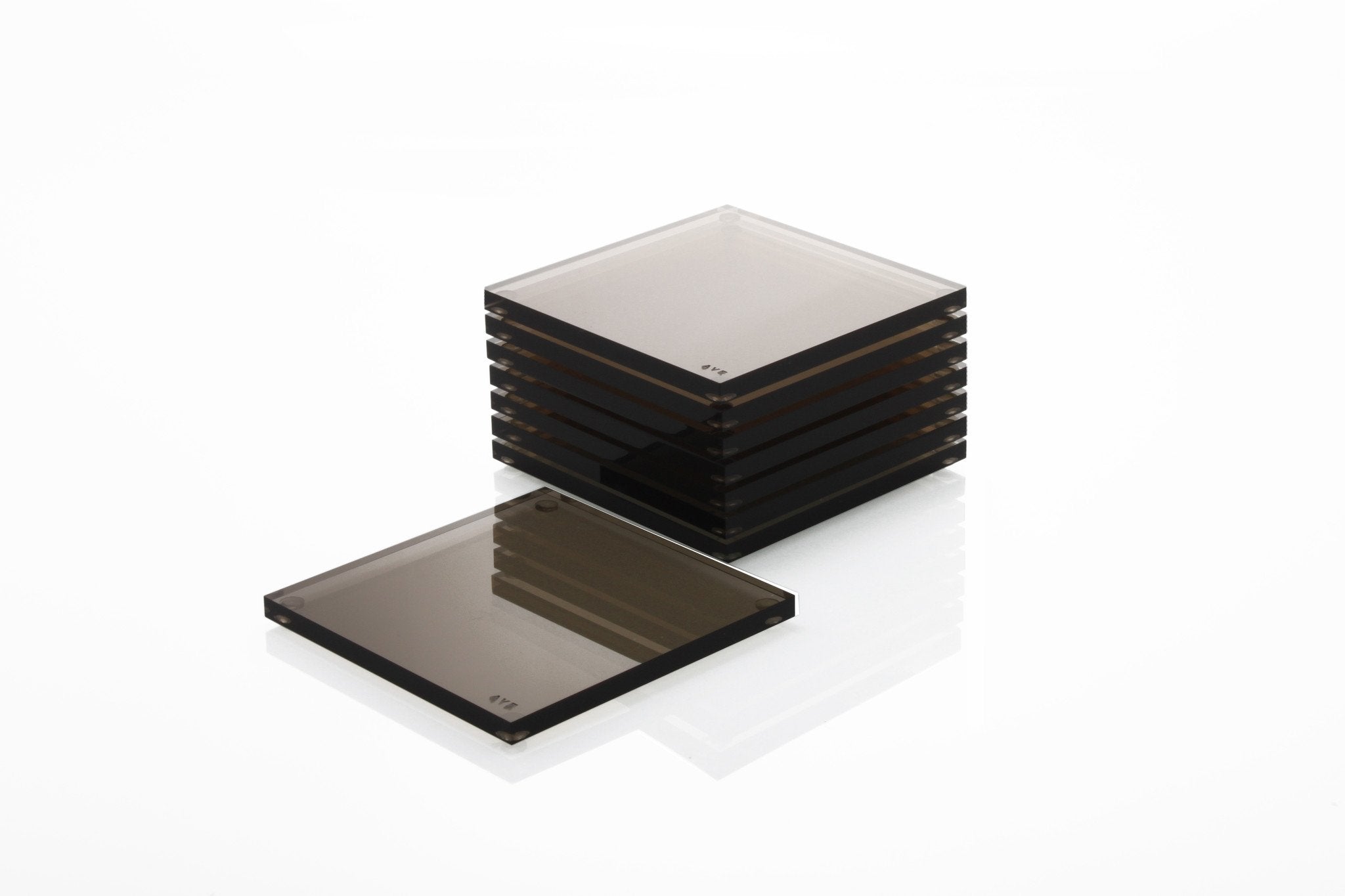 Silver Acrylic Coaster Set – Interior Couture