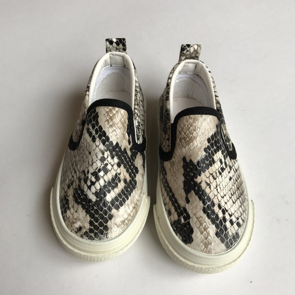 Kids Shoes - Faux Snake Skin Slip On Sneakers – La Maison Sophia