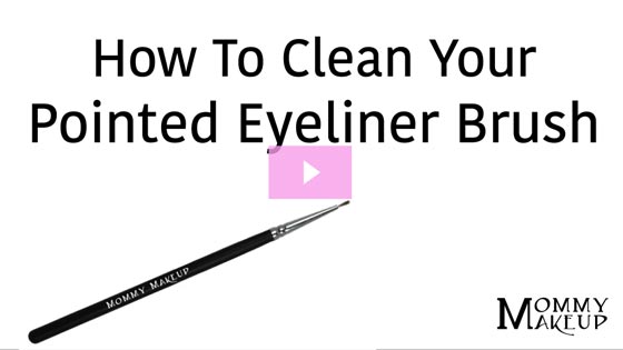 How To Clean Your Pointed Eyeliner Brush | Video