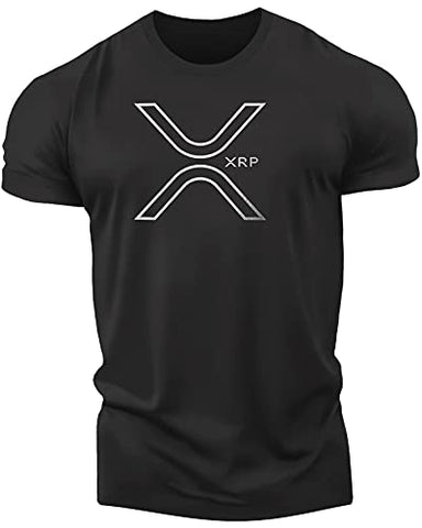 Ripple XRP T-Shirt for Crypto Currency Miners and Original Collectors Bitcoin Coin (Ripple XRP, Small)