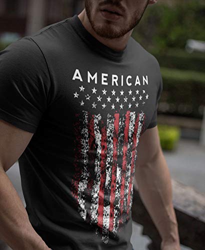 D R DETROIT REBELS American Shirts for Men, Patriotic Military Style T ...