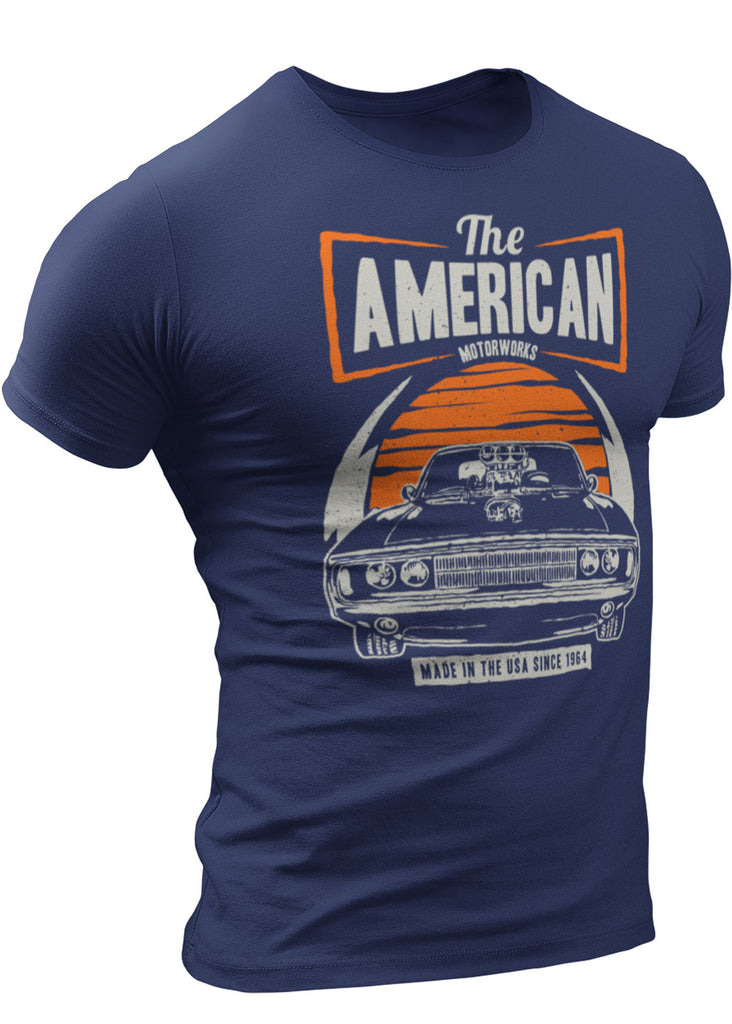 American Muscle Car Dodge Challenger 1964 T-Shirt, Detroit T-Shirts ...