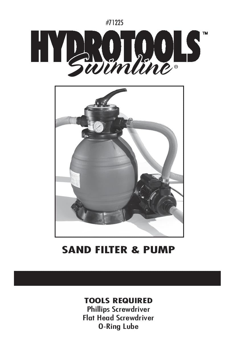 Vie indtryk indtryk Model 71225 Sand Filter Product Manual – Hydrotools Parts