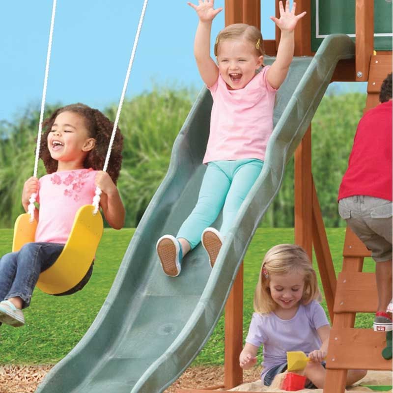 kidkraft springfield ii wooden swing set