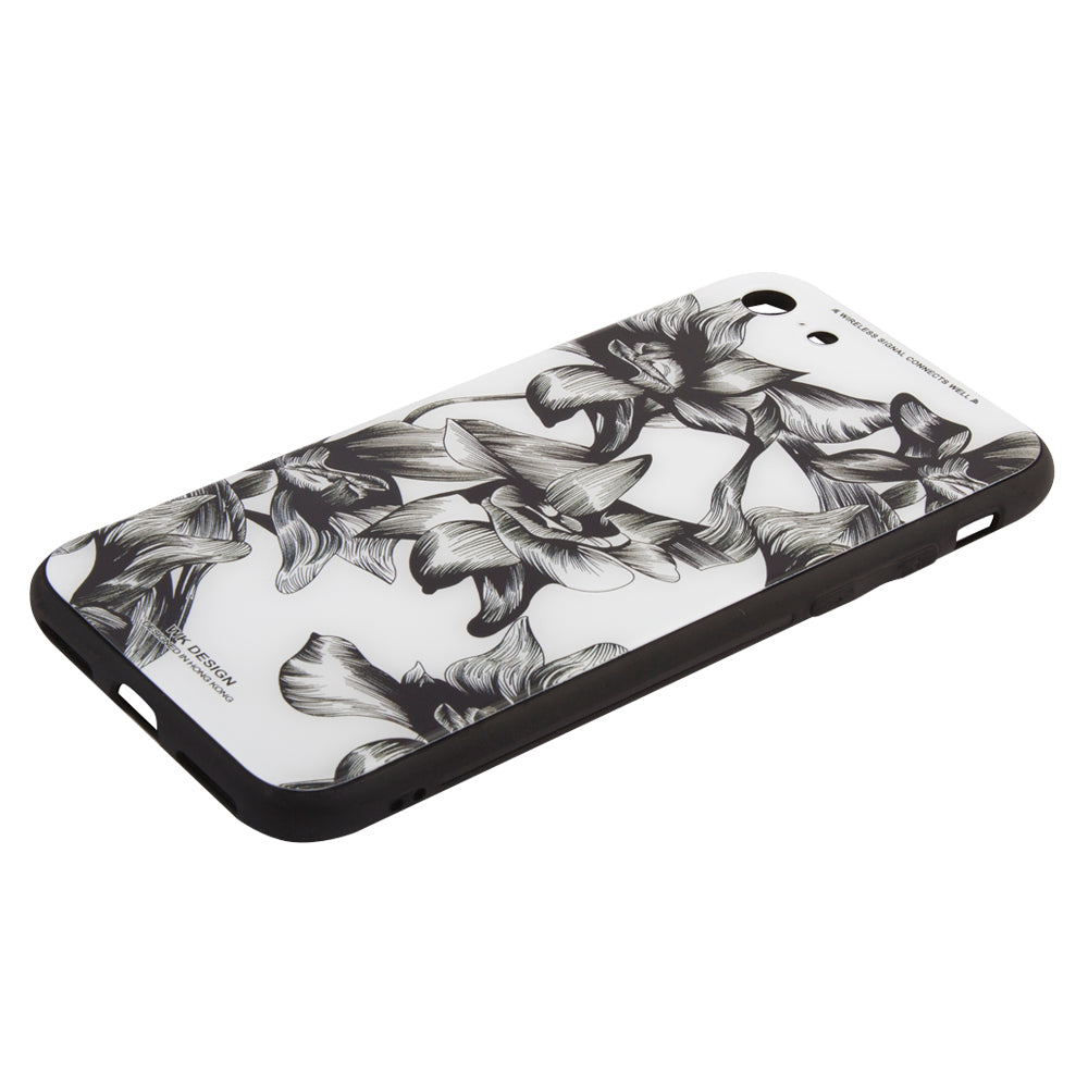 WK Tempered Glass Floral Case (iPhone 8)