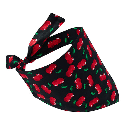 dog bandana cherries