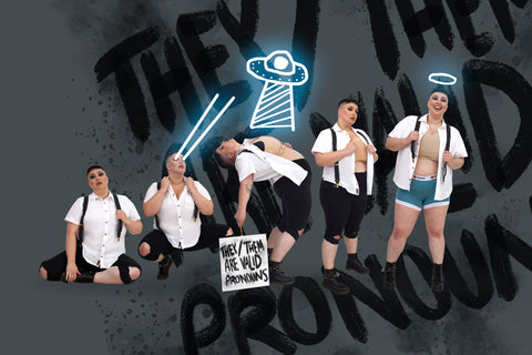 Gender Evolution photo shoot - they them are valid pronouns