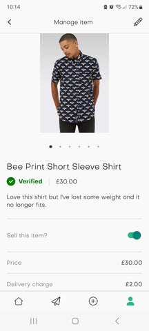 pre-loved bee print shirt