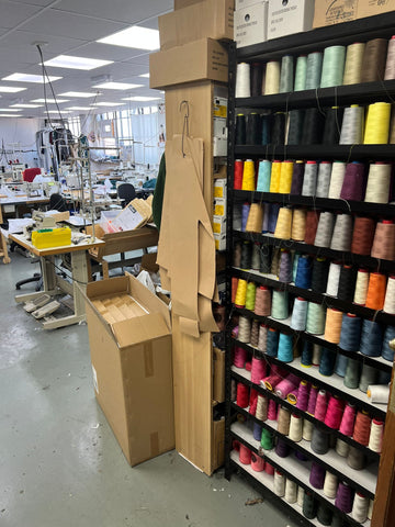 bobbins in a factory