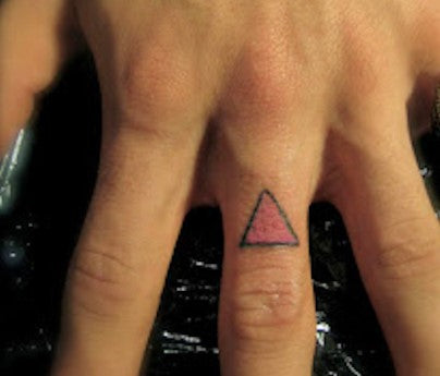 pink triangle tattoo