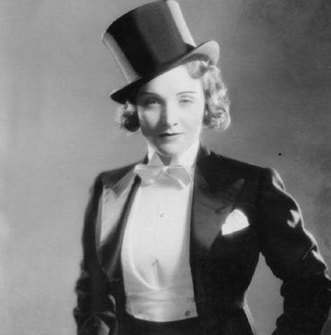 woman wearing top hat