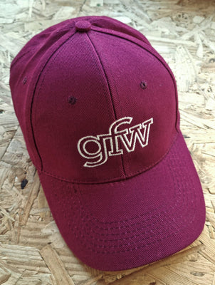 Brushed Cotton Low Profile Cap Burgundy, GFW Clothing