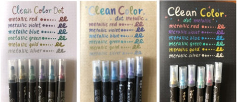 ZIG Clean Color Dot Metallic Pens Review by April Wu (@penguinscreativ –  Cute Things from Japan