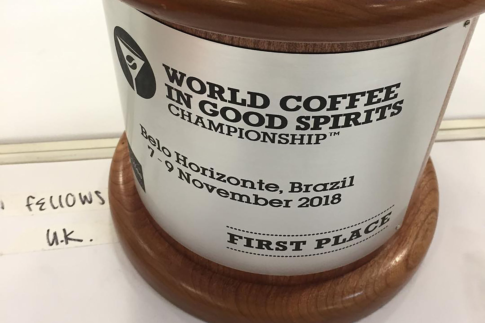 Dan Fellows World Coffee In Good Spirits Origin Coffee 2018