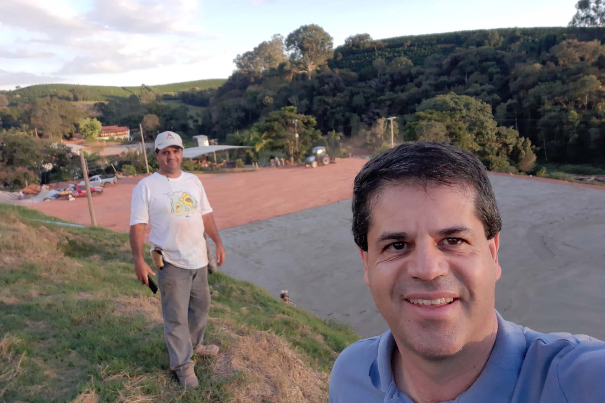 A Brazilian coffee producer called Mariano, looking at camera