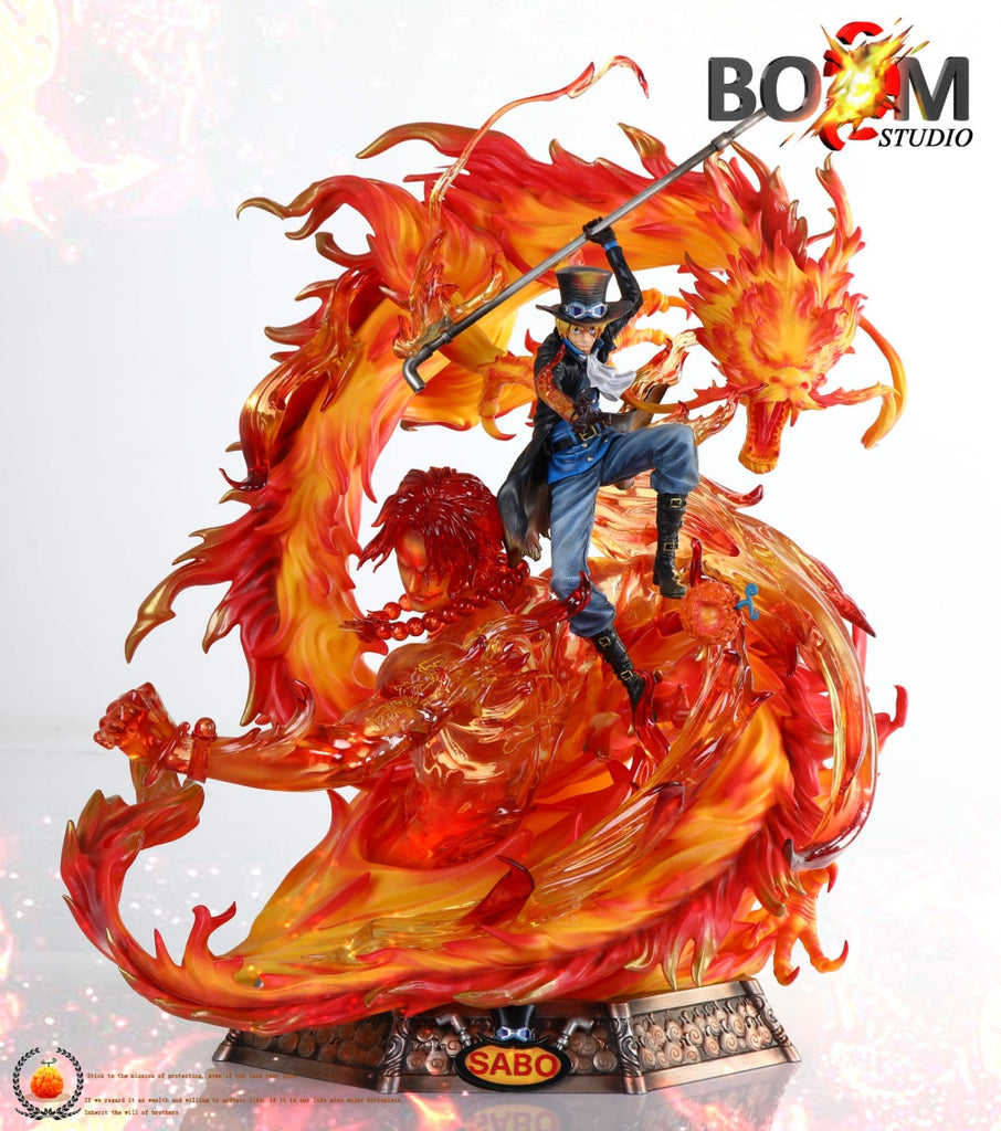 One Piece Boom Studio Flame Dragon Sabo With Portgas D Ace Resin Shingeki Shop