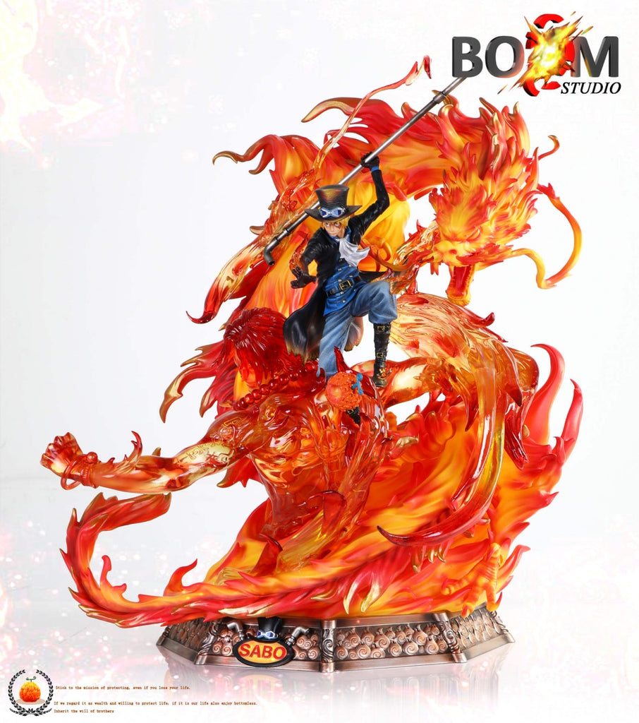 One Piece Boom Studio Flame Dragon Sabo With Portgas D Ace Resin Shingeki Shop