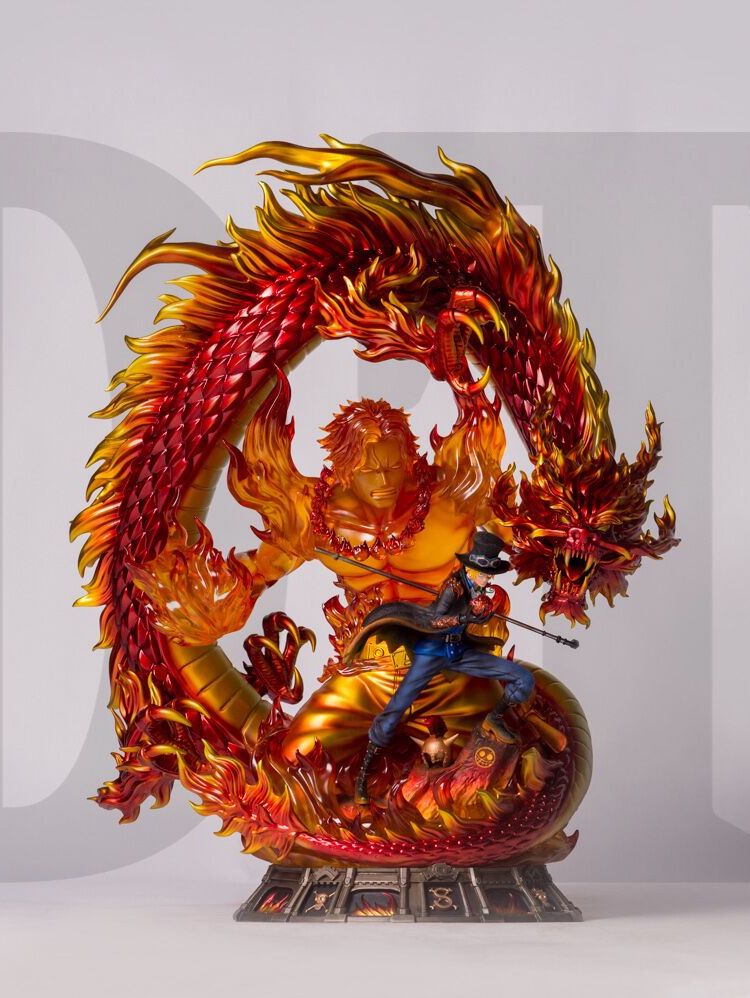 One Piece Dt Studios Dx Flame Dragon Sabo With Portgas D Ace Resin Statue Shingeki Shop