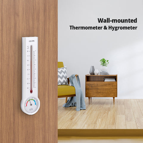 Digital Hygrometer With Thermometer And Plants On Chest Of Drawers