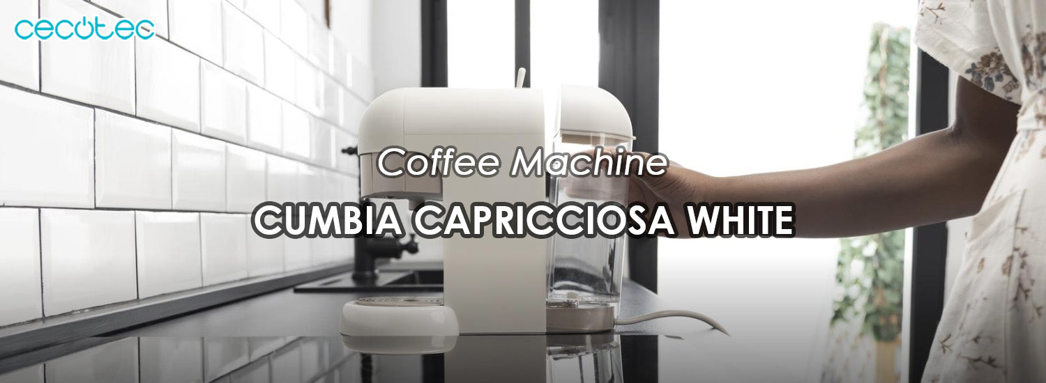 Cumbia Capricciosa Cafetera Express White 1100W - Cecotec