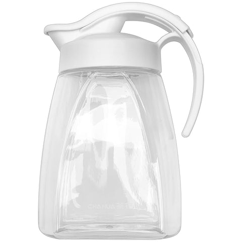 SMIRLY Glass Pitcher with Lid and Spout: Glass Water Pitcher with Lid, Iced Tea  Pitcher for Fridge, Glass Pitcher with Handle and Lid, Glass Juice Pitcher, Glass  Jug, Lemonade Pitcher, Glass Water