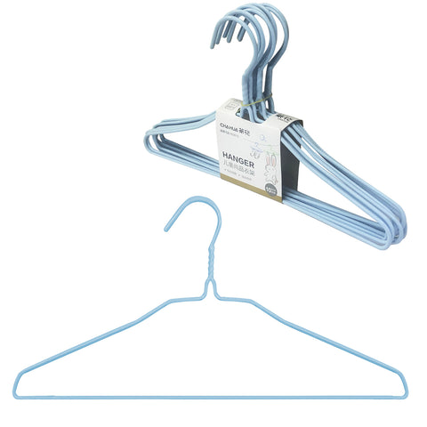 10pcs Anti-slip Clothes Hangers 38cm Plastic Coated Wire Clothes