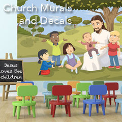 Kids Church Mural Decals