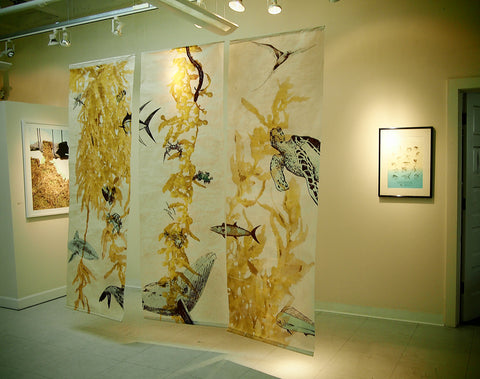 The Sargasso Sea Scrolls, featuring artists drawings of the seaweed and marine life