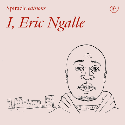 An illustrated image of Eric Ngalle with a skyline behind him.