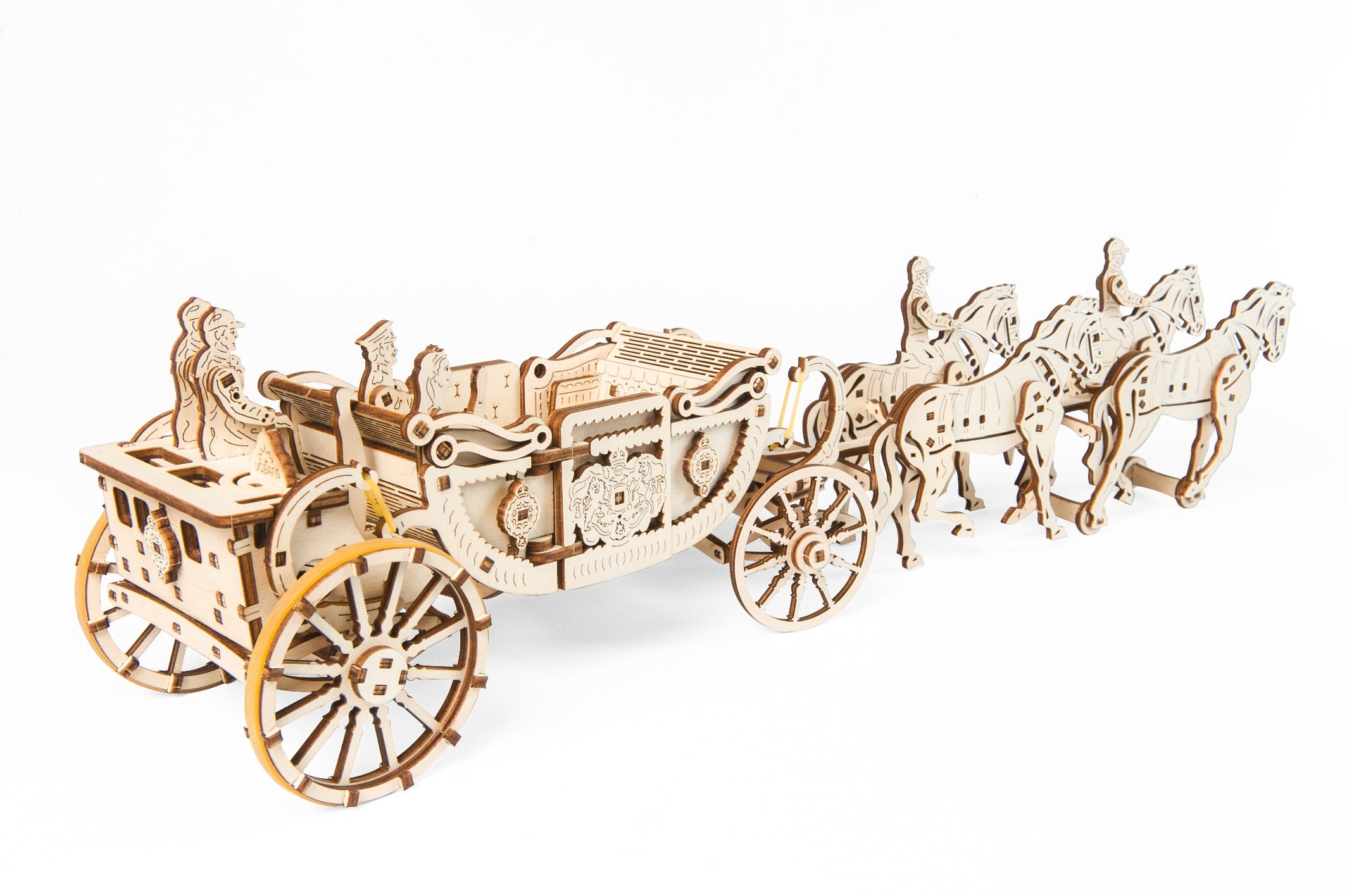 Royal Wedding Carriage by UGears - intricate wooden model with a hidden  motor | UGEARS Mechanical Models