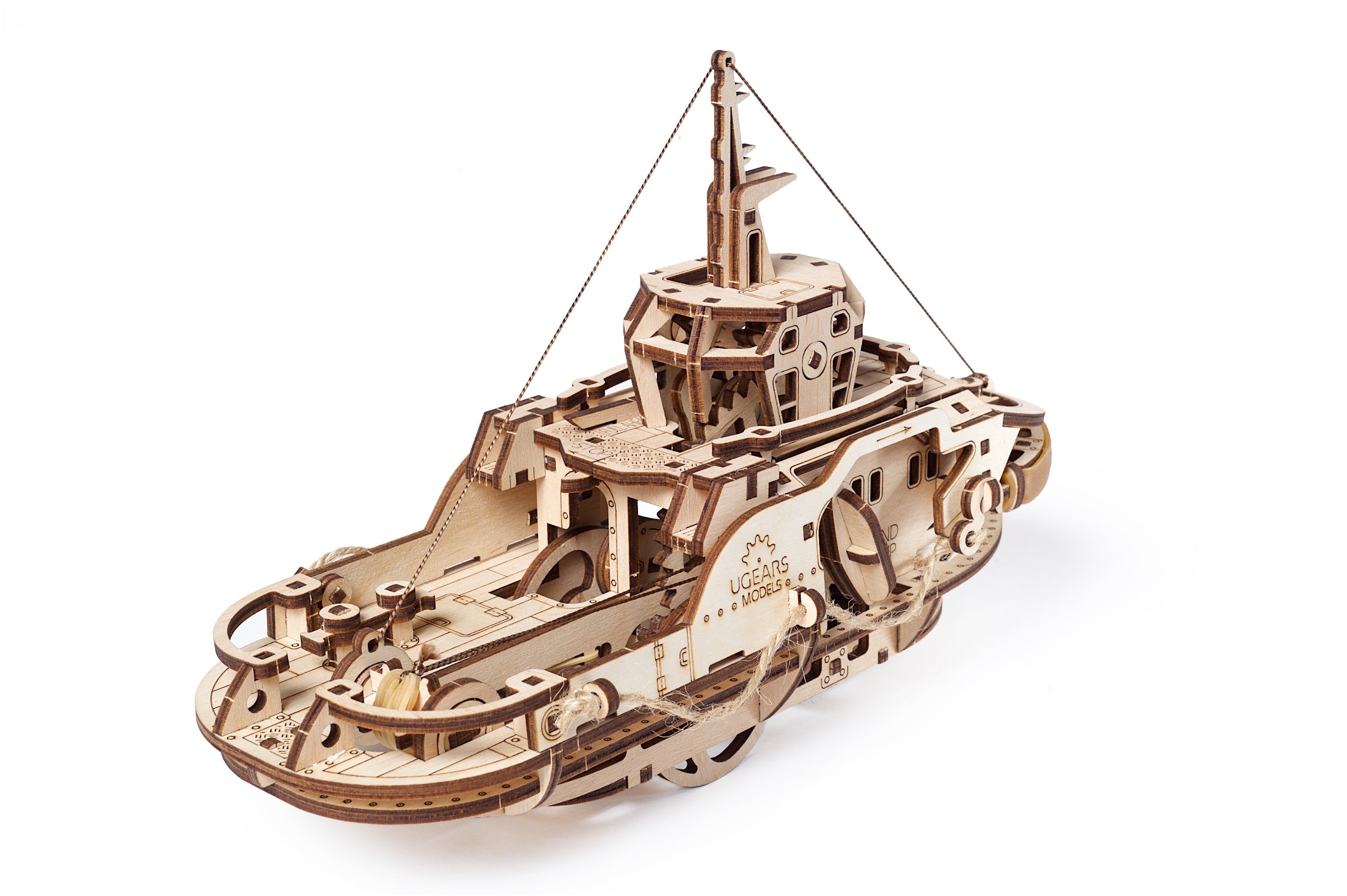 Tugboat Build Your Own Moving Model By Ugears Ugears Mechanical Models