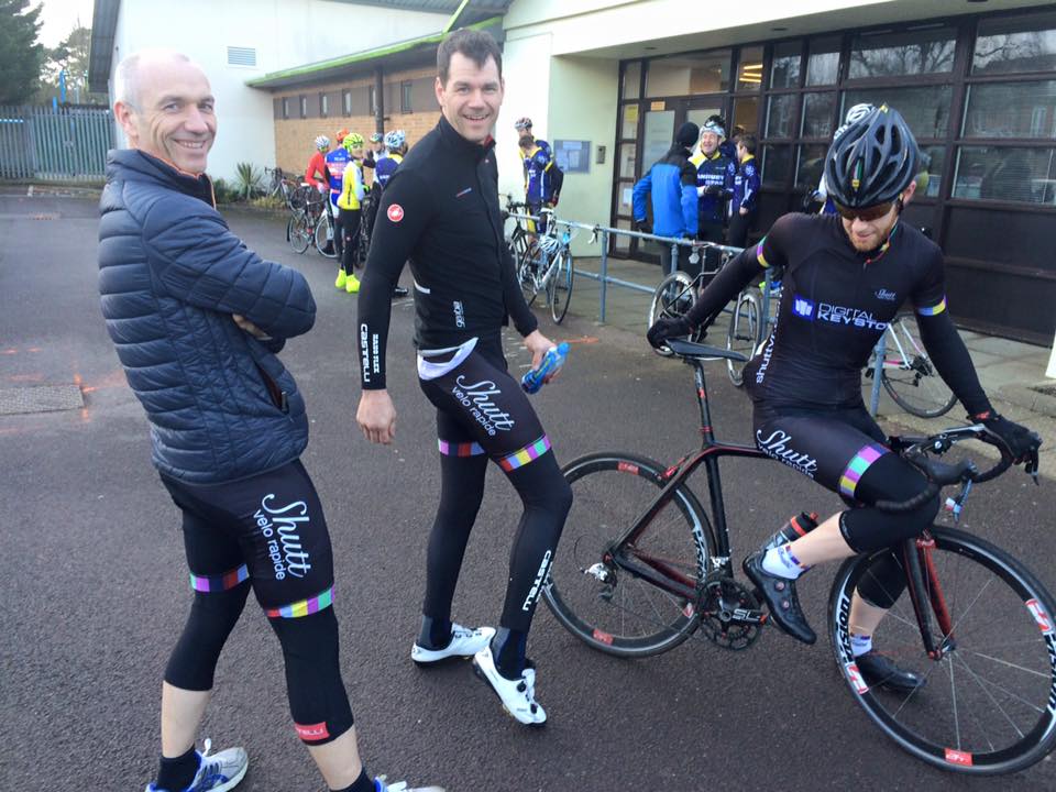 Shutt Velo Rapide riders before the start of the Banbury Star reliability rides