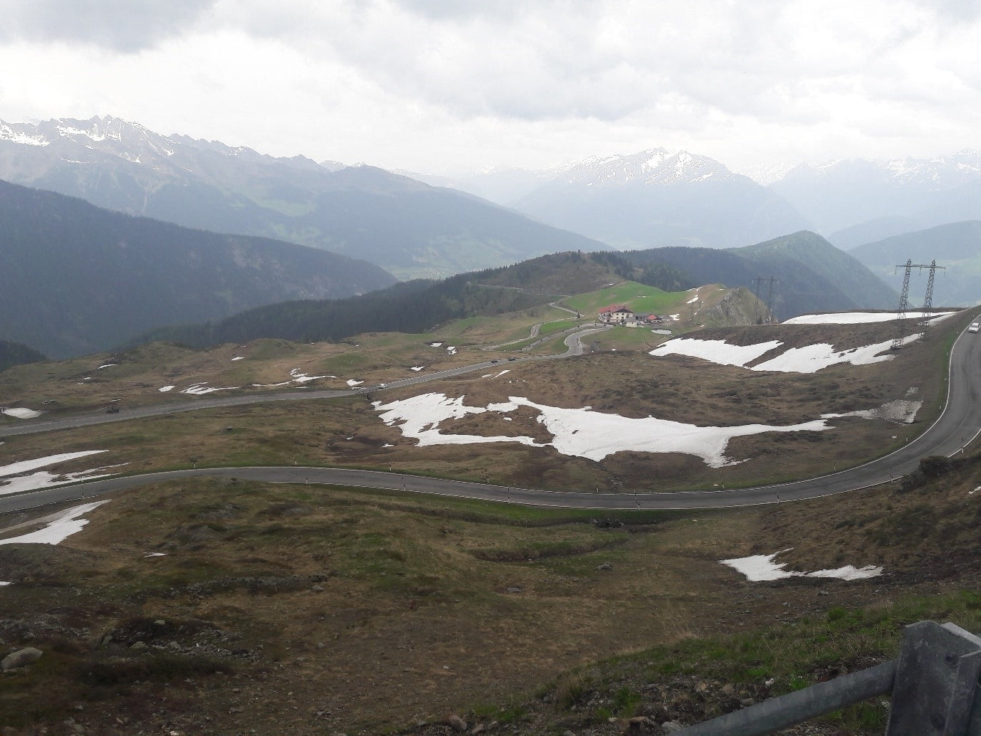 The view from atop the Jaufenpass. An enjoyable HC climb.