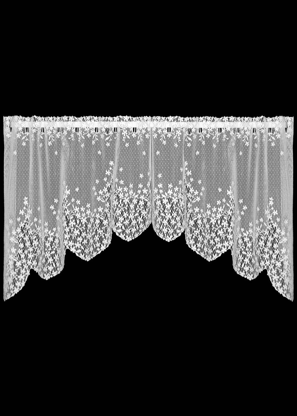 Blossom Lace Valance Curtains - Pine Hill Collections